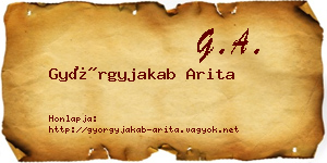 Györgyjakab Arita névjegykártya